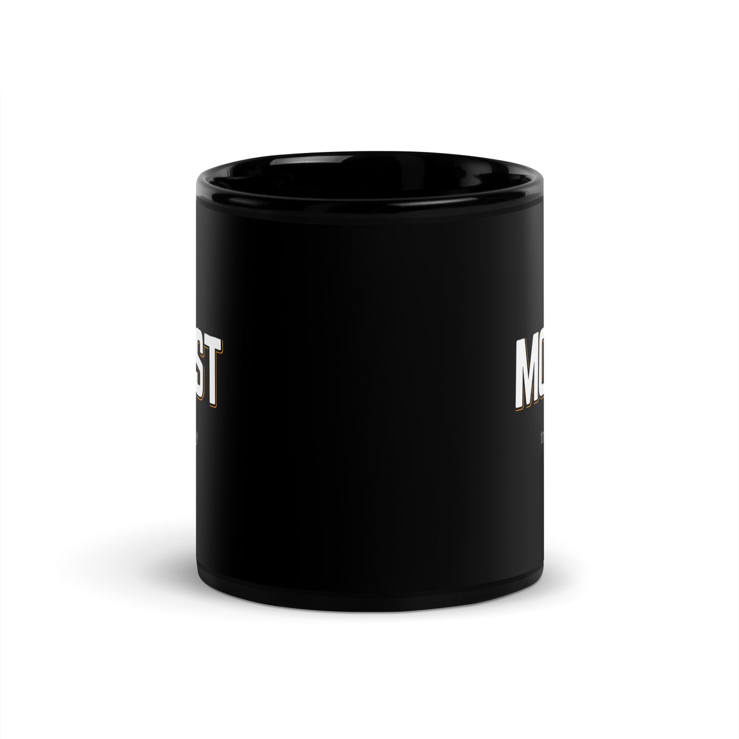 MODEST Black Coffee Mug Bold 11 oz or 15 oz