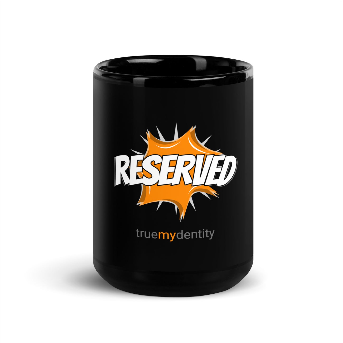 RESERVED Black Coffee Mug Action 11 oz or 15 oz