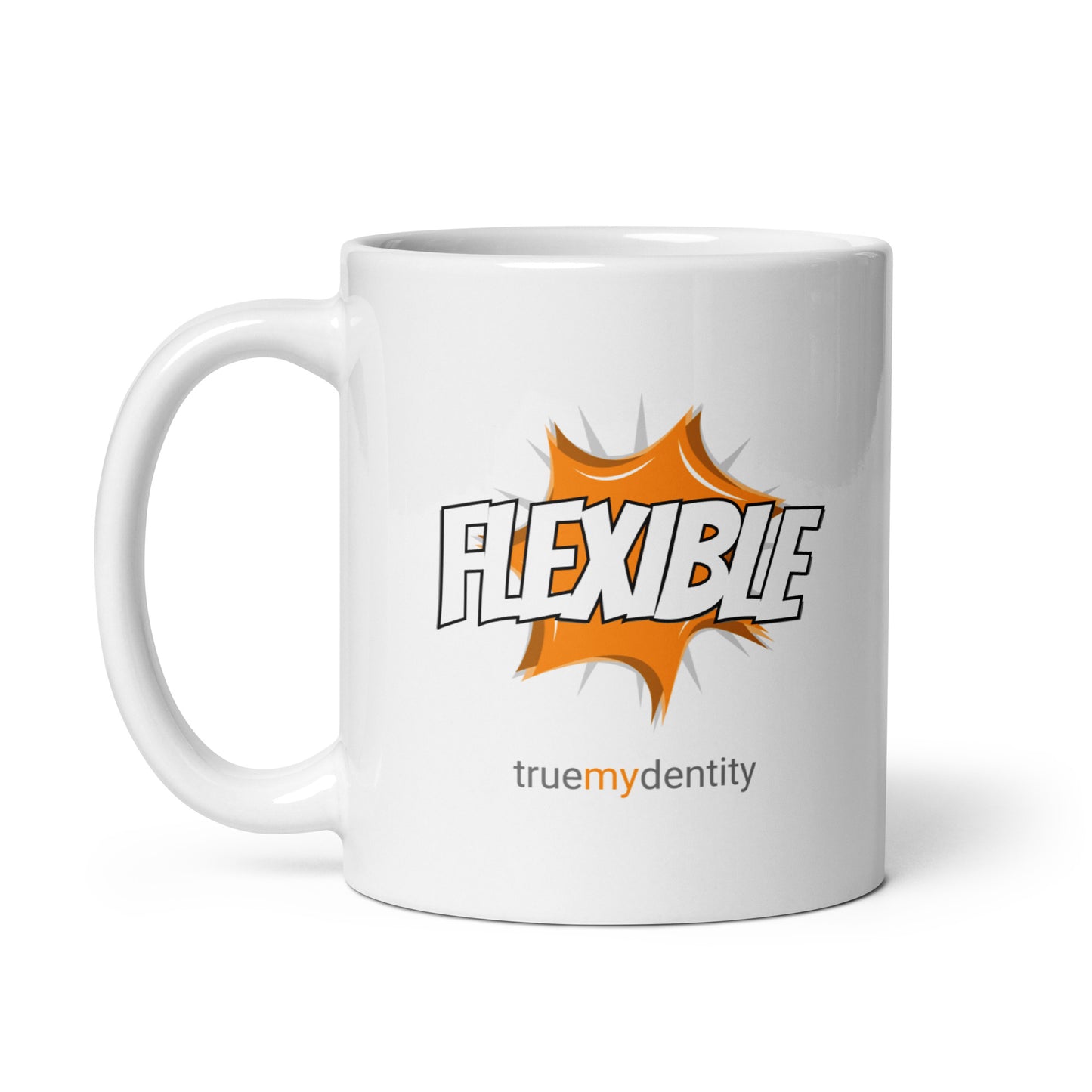 FLEXIBLE White Coffee Mug Action 11 oz or 15 oz