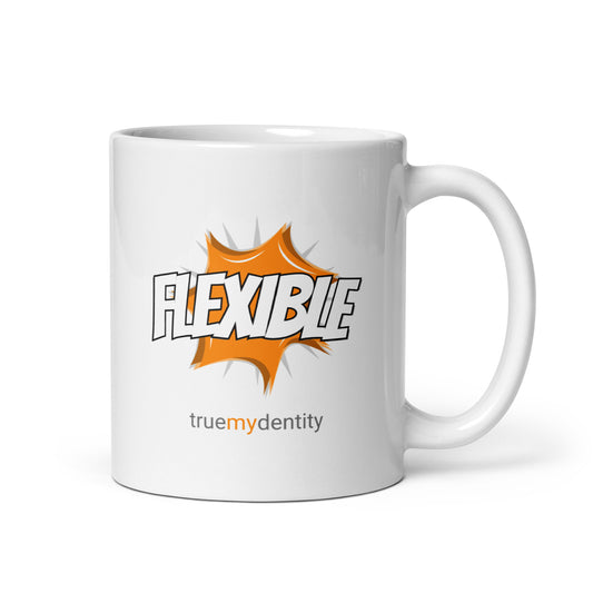 FLEXIBLE White Coffee Mug Action 11 oz or 15 oz