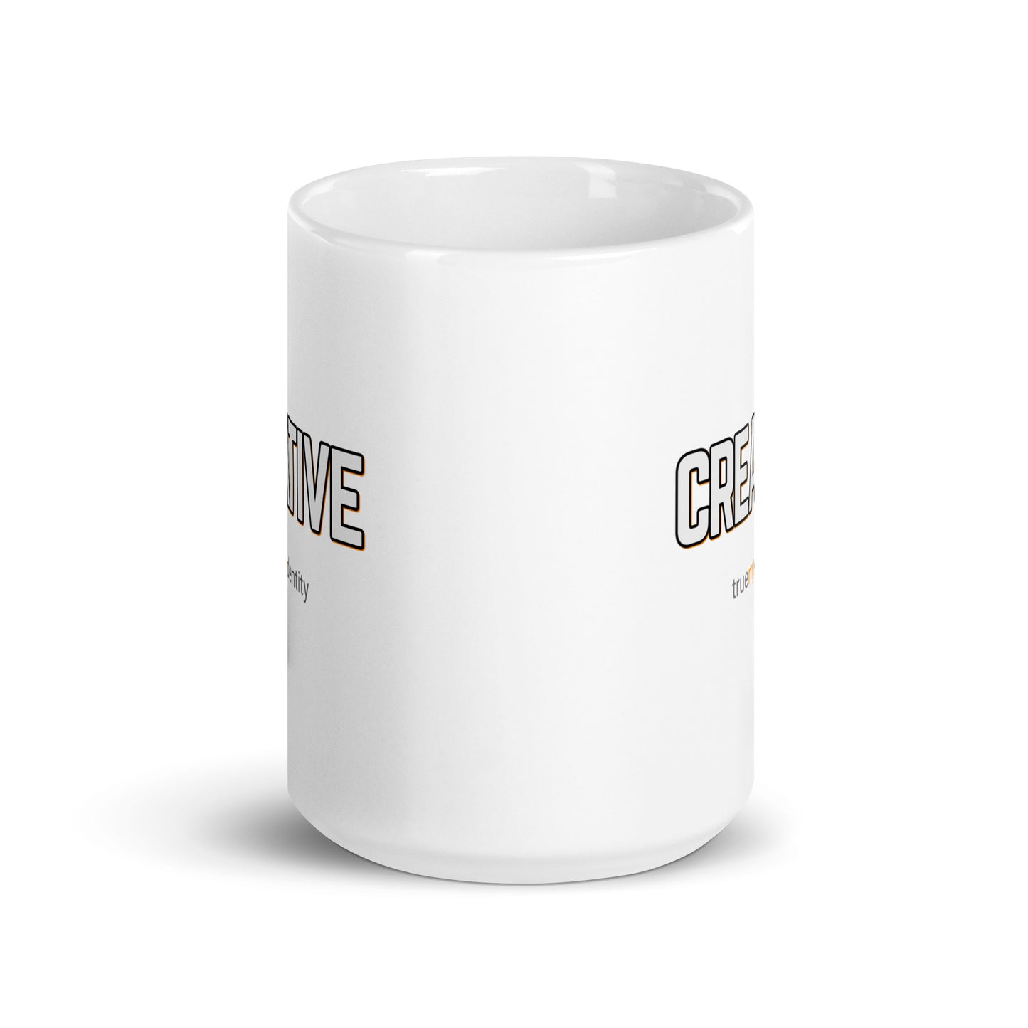 CREATIVE White Coffee Mug Bold 11 oz or 15 oz