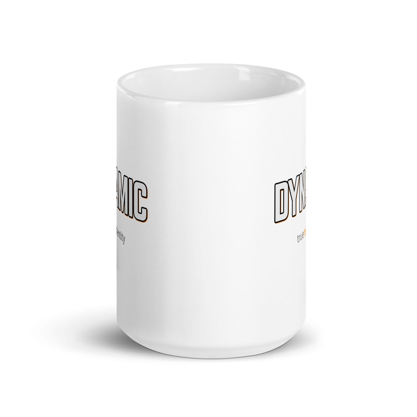 DYNAMIC White Coffee Mug Bold 11 oz or 15 oz