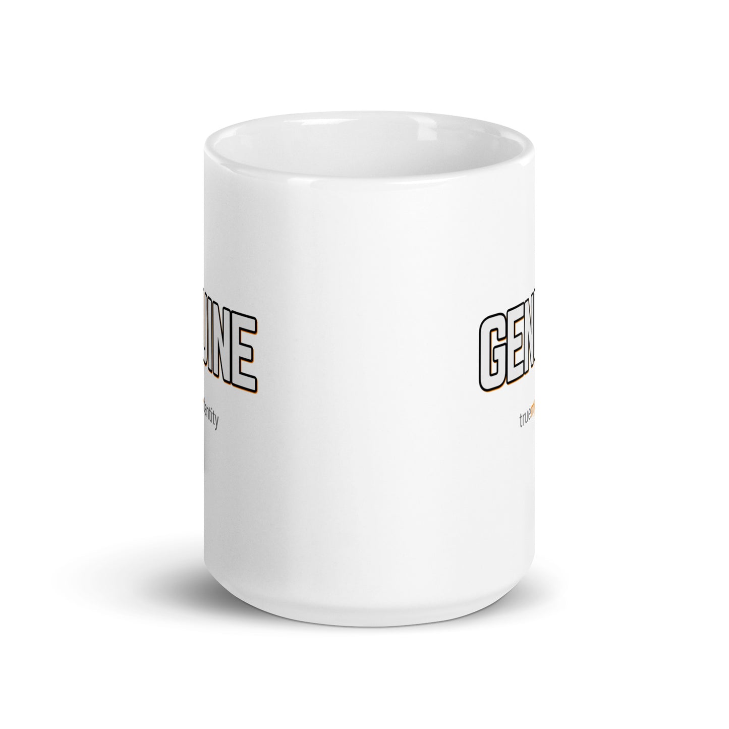 GENUINE White Coffee Mug Bold 11 oz or 15 oz