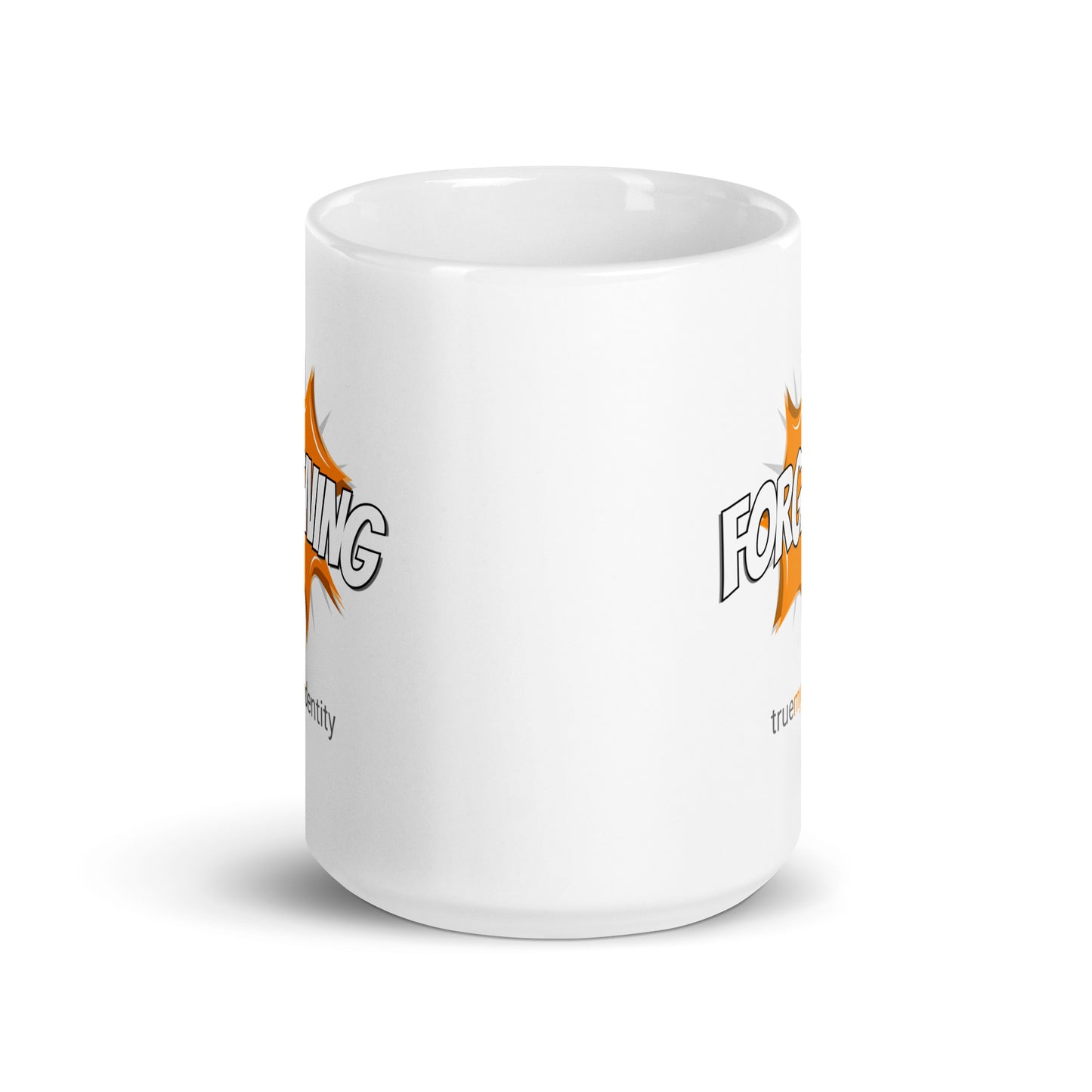 FORGIVING White Coffee Mug Action 11 oz or 15 oz
