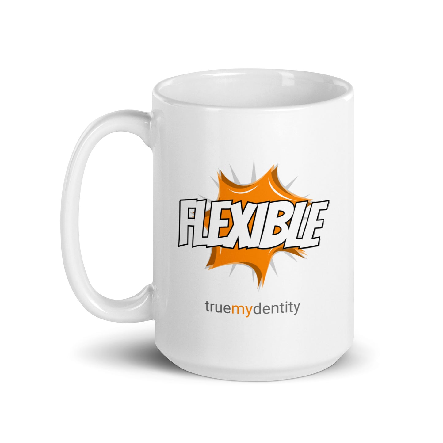 FLEXIBLE White Coffee Mug Action 11 oz or 15 oz