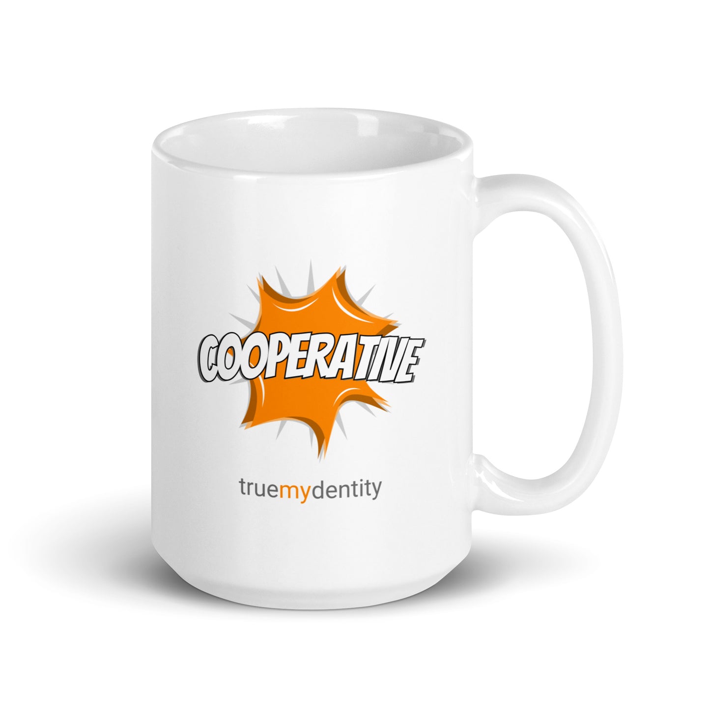 COOPERATIVE White Coffee Mug Action 11 oz or 15 oz