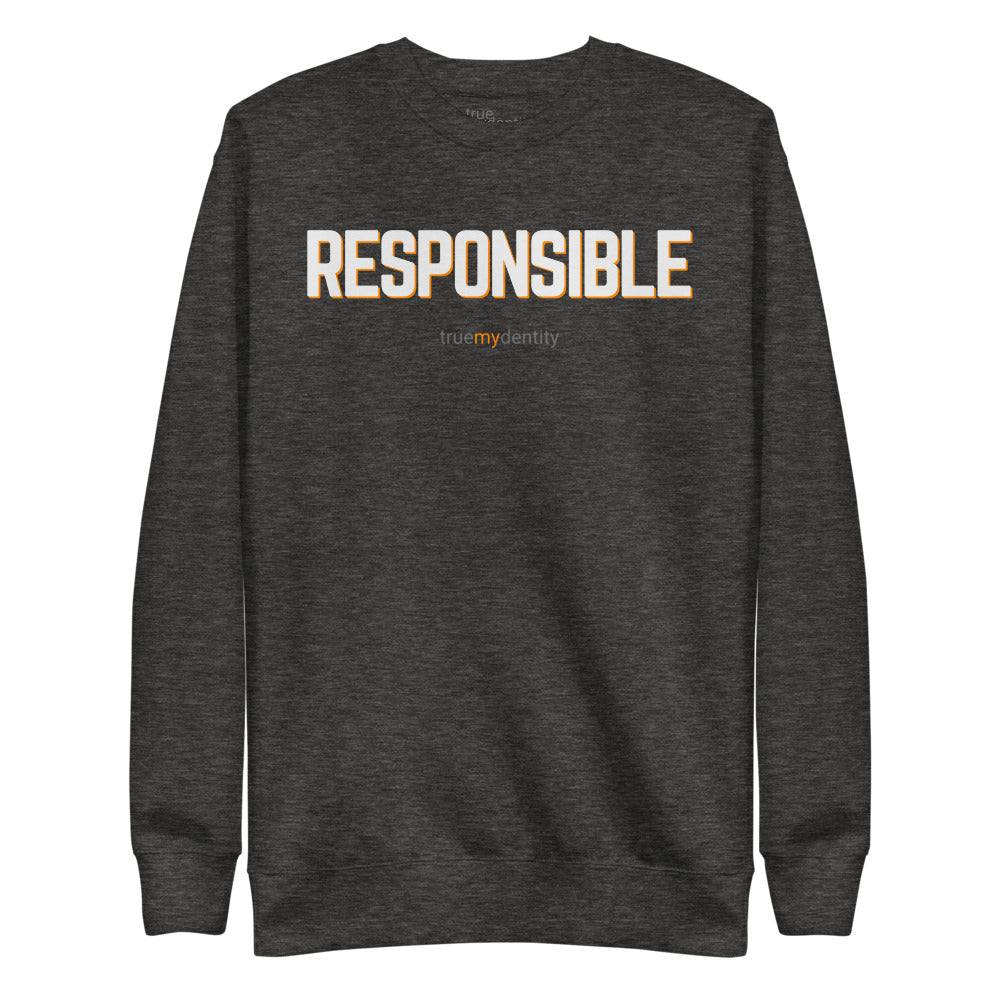 RESPONSIBLE Sweatshirt Bold Design | Unisex