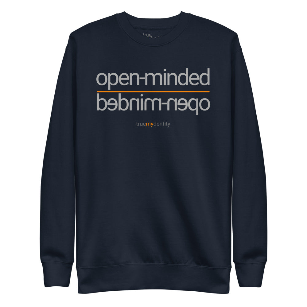 OPEN-MINDED Sweatshirt Reflection Design | Unisex