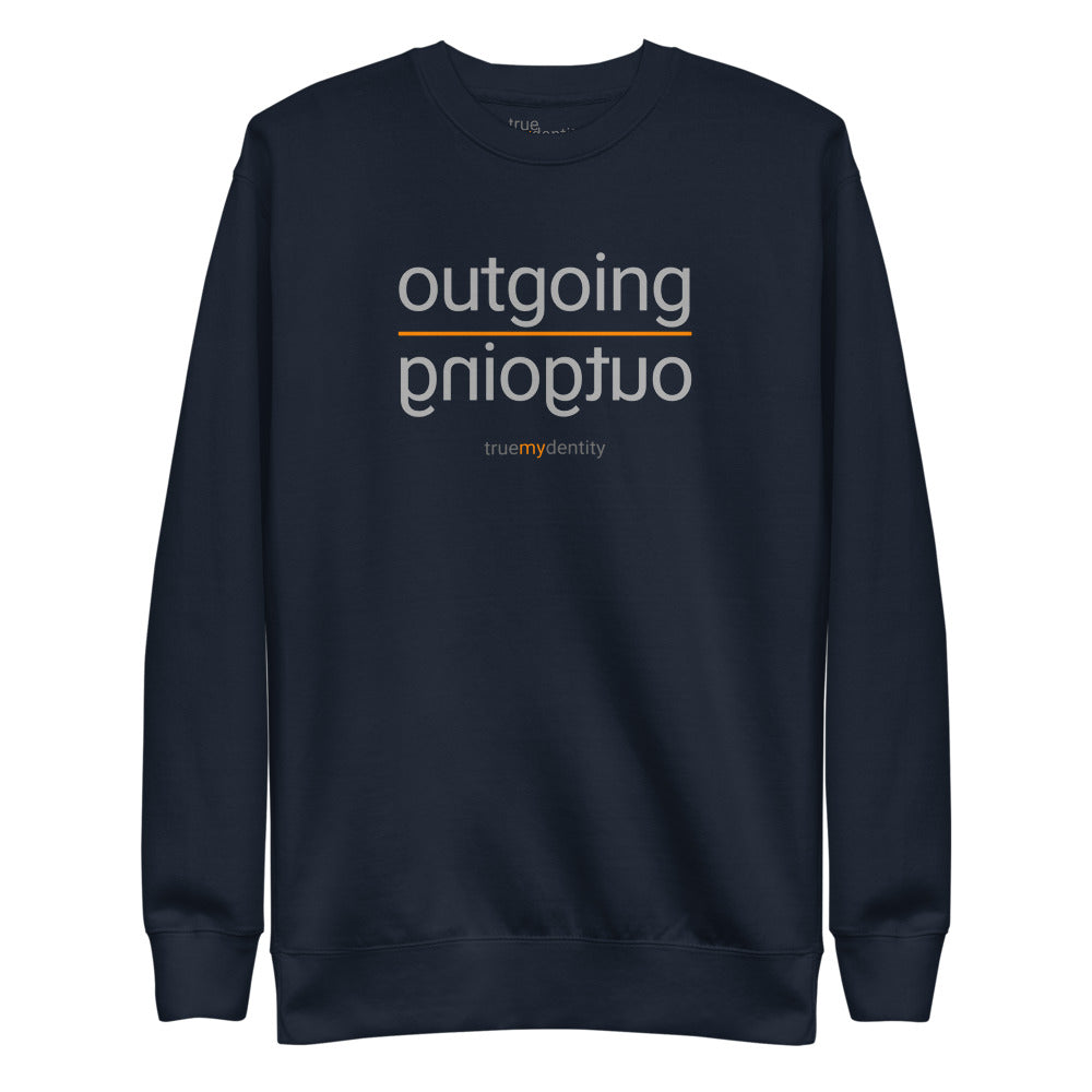 OUTGOING Sweatshirt Reflection Design | Unisex