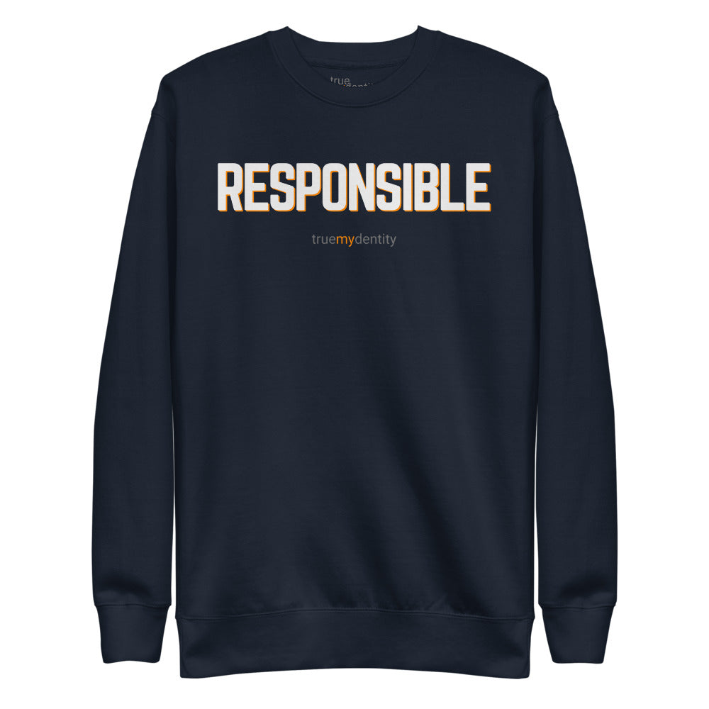 RESPONSIBLE Sweatshirt Bold Design | Unisex