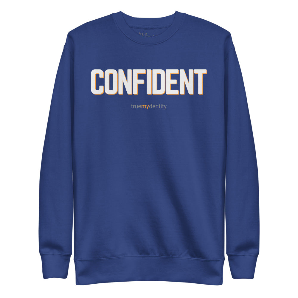CONFIDENT Sweatshirt Bold Design | Unisex