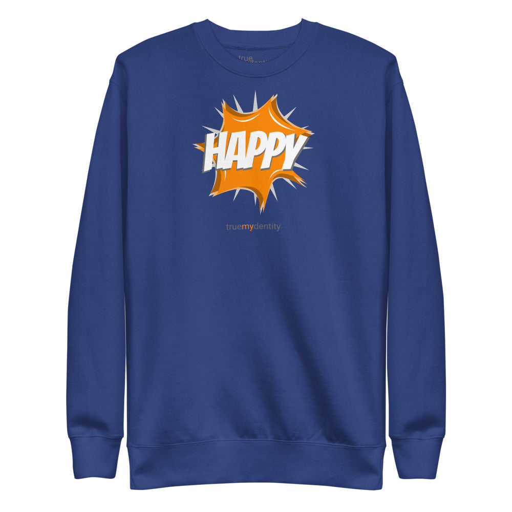 HAPPY Sweatshirt Action Design | Unisex