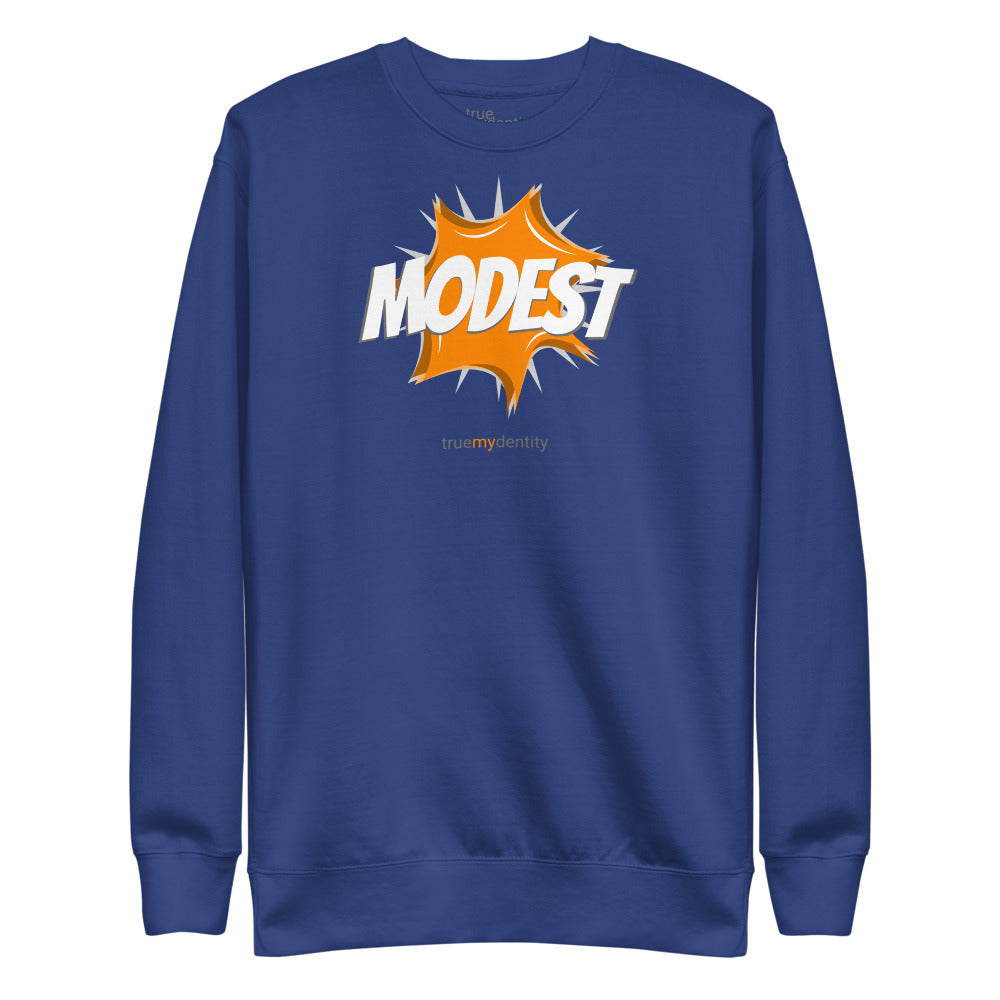 MODEST Sweatshirt Action Design | Unisex