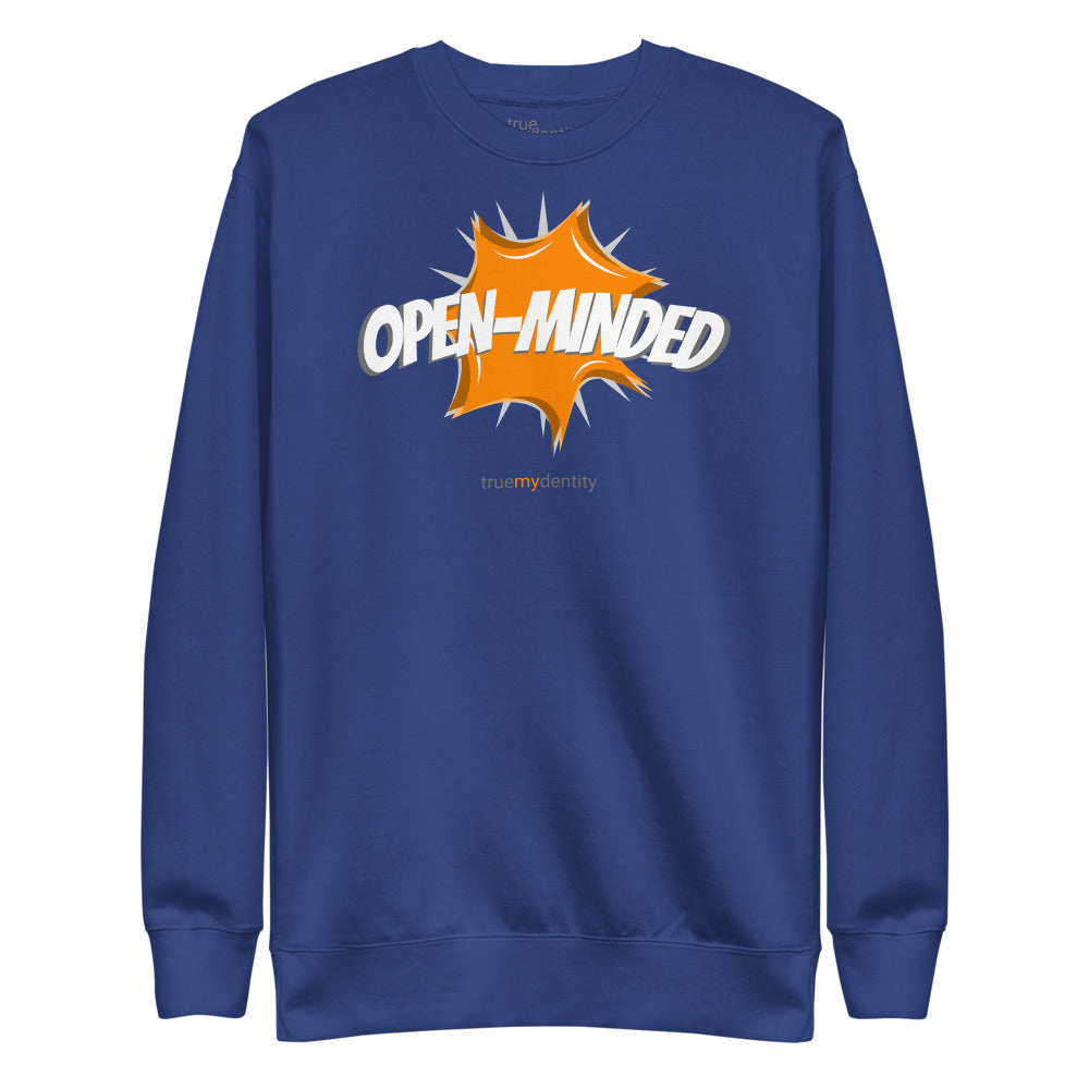 OPEN-MINDED Sweatshirt Action Design | Unisex