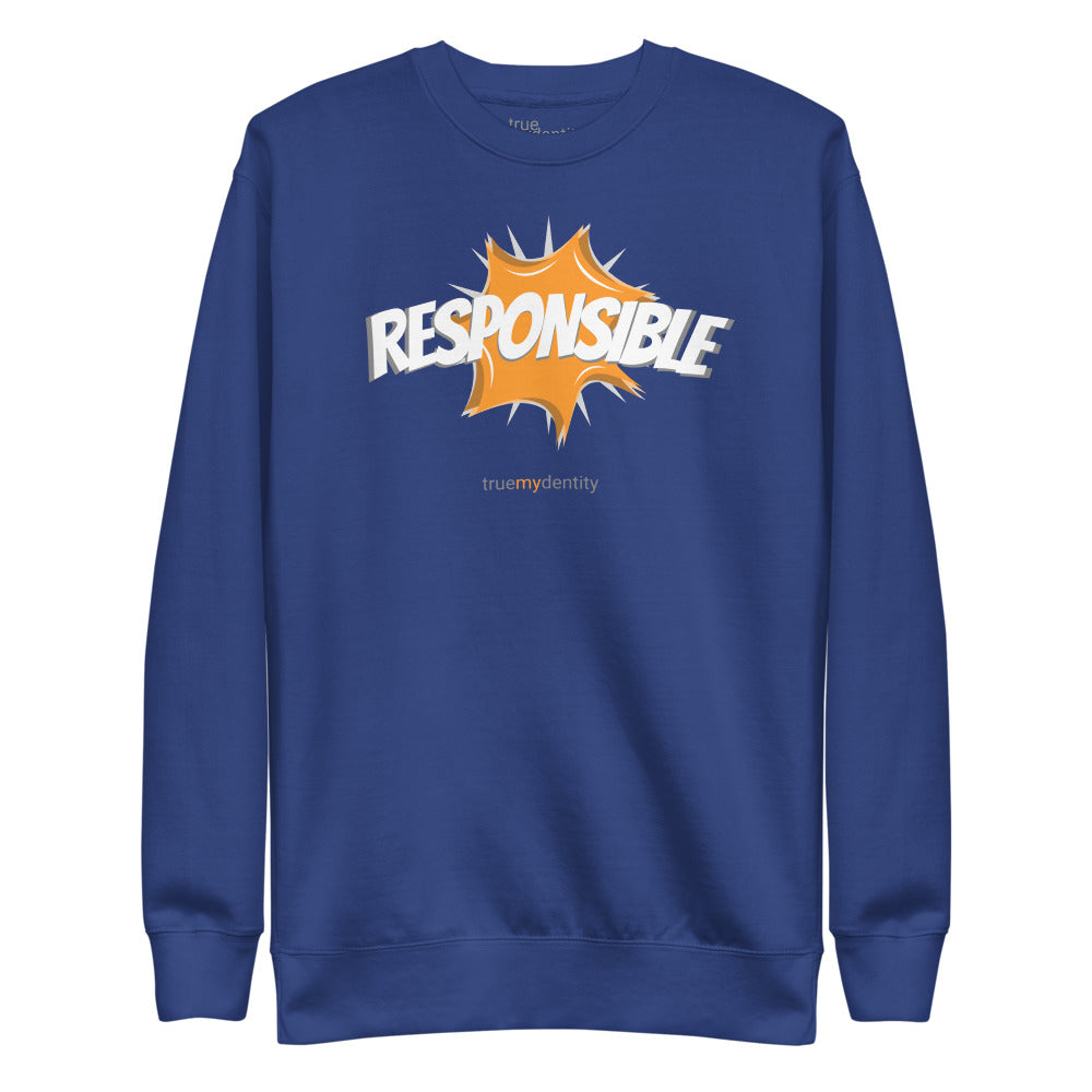 RESPONSIBLE Sweatshirt Action Design | Unisex