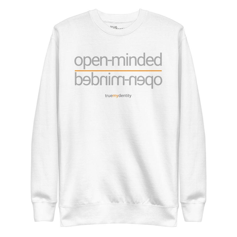 OPEN-MINDED Sweatshirt Reflection Design | Unisex