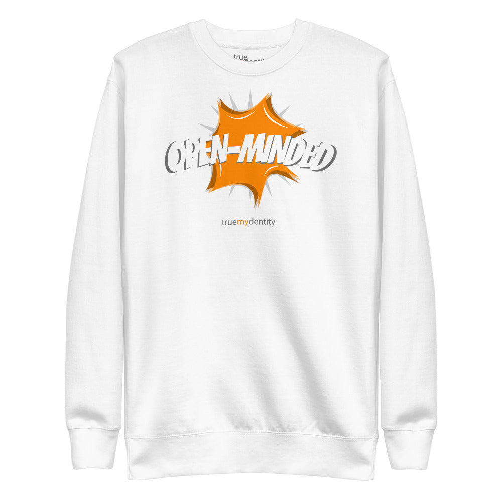 OPEN-MINDED Sweatshirt Action Design | Unisex