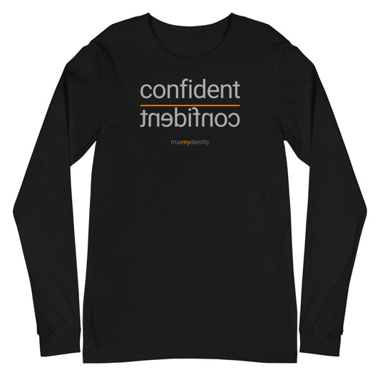 CONFIDENT Long Sleeve Shirt Reflection Design | Unisex