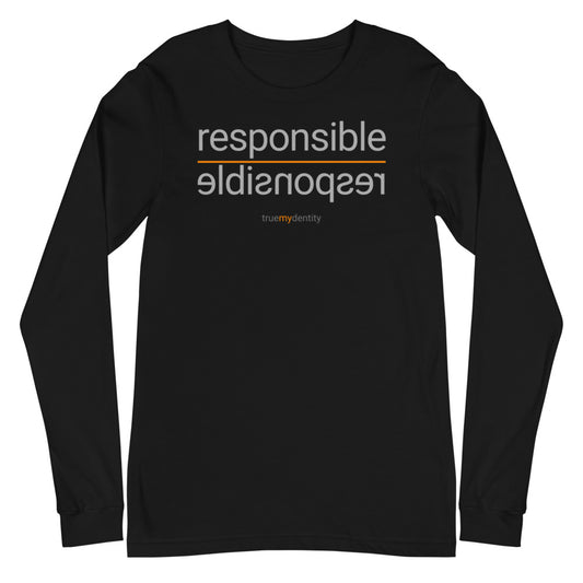 RESPONSIBLE Long Sleeve Shirt Reflection Design | Unisex