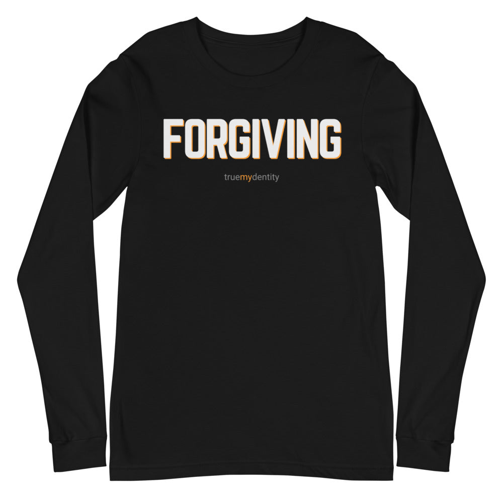 FORGIVING Long Sleeve Shirt Bold Design | Unisex