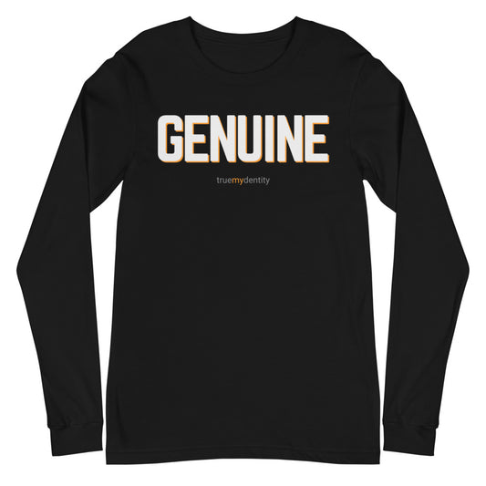 GENUINE Long Sleeve Shirt Bold Design | Unisex