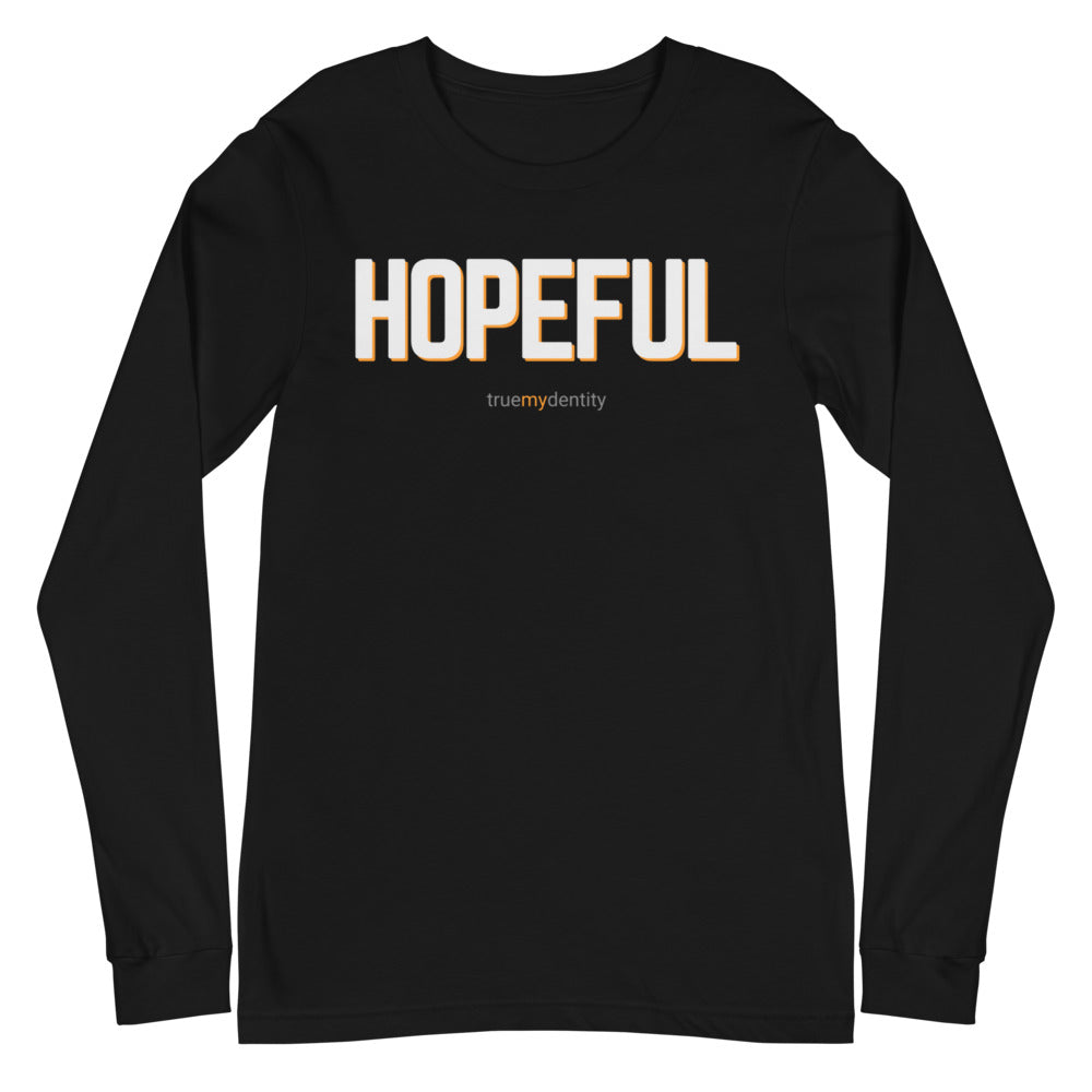 HOPEFUL Long Sleeve Shirt Bold Design | Unisex