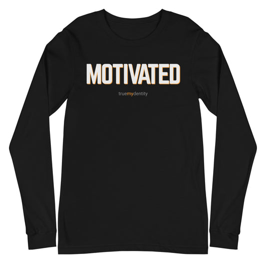MOTIVATED Long Sleeve Shirt Bold Design | Unisex
