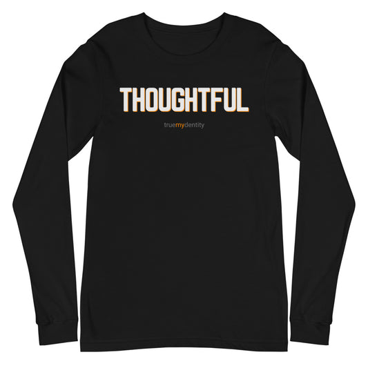 THOUGHTFUL Long Sleeve Shirt Bold Design | Unisex