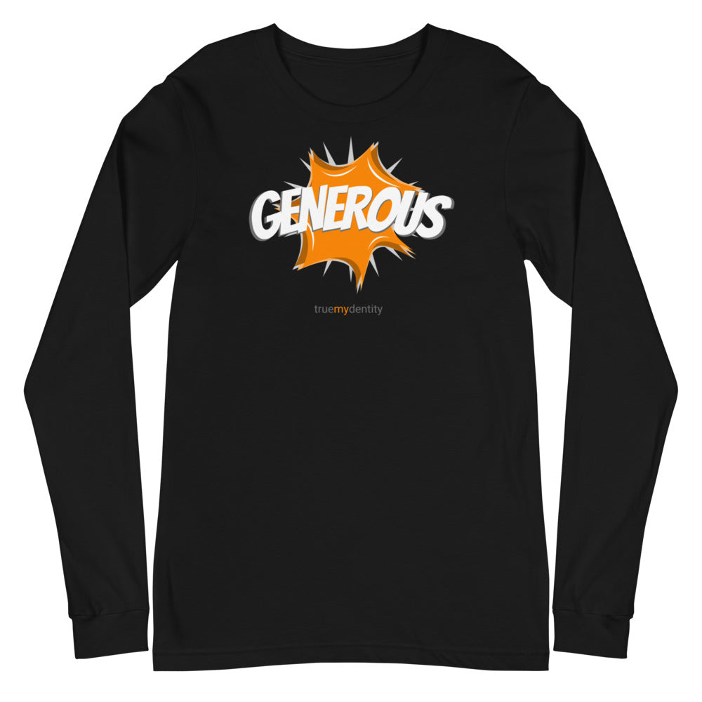 GENEROUS Long Sleeve Shirt Action Design | Unisex