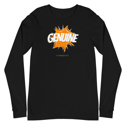 GENUINE Long Sleeve Shirt Action Design | Unisex