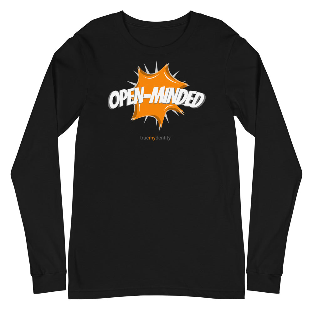 OPEN-MINDED Long Sleeve Shirt Action Design | Unisex