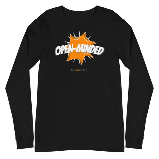 OPEN-MINDED Long Sleeve Shirt Action Design | Unisex