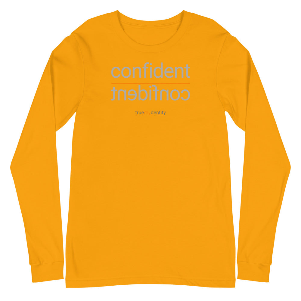 CONFIDENT Long Sleeve Shirt Reflection Design | Unisex