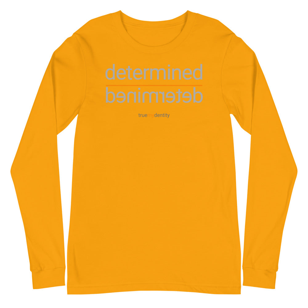 DETERMINED Long Sleeve Shirt Reflection Design | Unisex