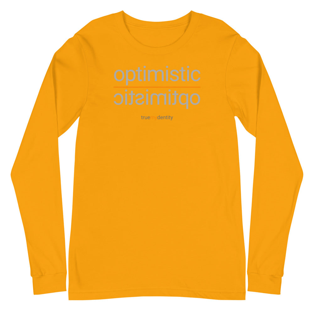 OPTIMISTIC Long Sleeve Shirt Reflection Design | Unisex