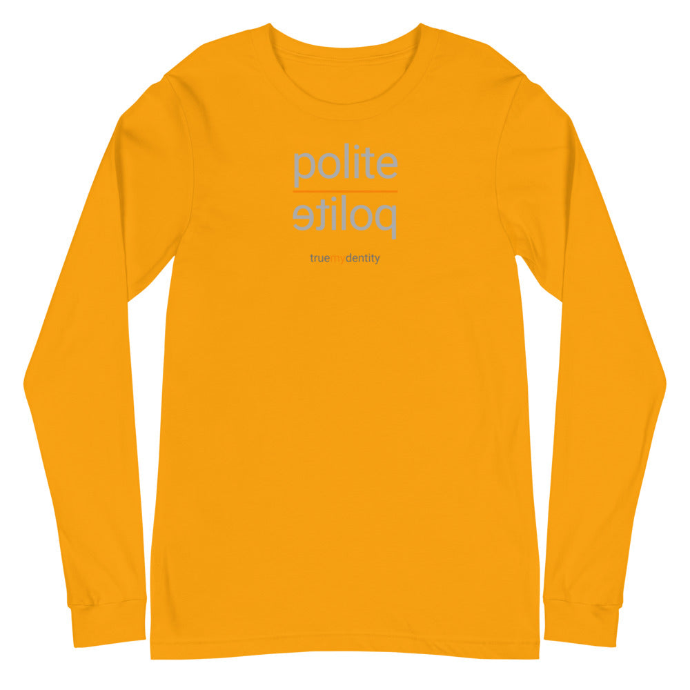 POLITE Long Sleeve Shirt Reflection Design | Unisex