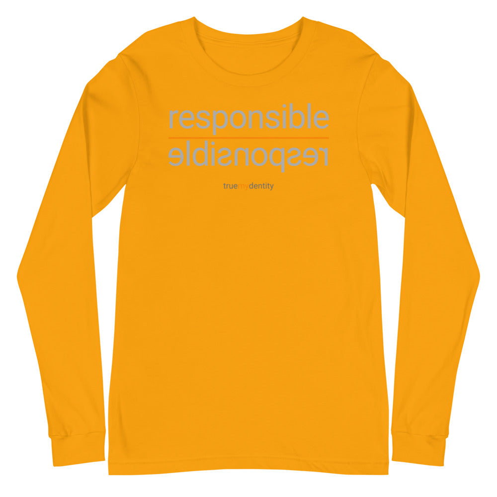 RESPONSIBLE Long Sleeve Shirt Reflection Design | Unisex