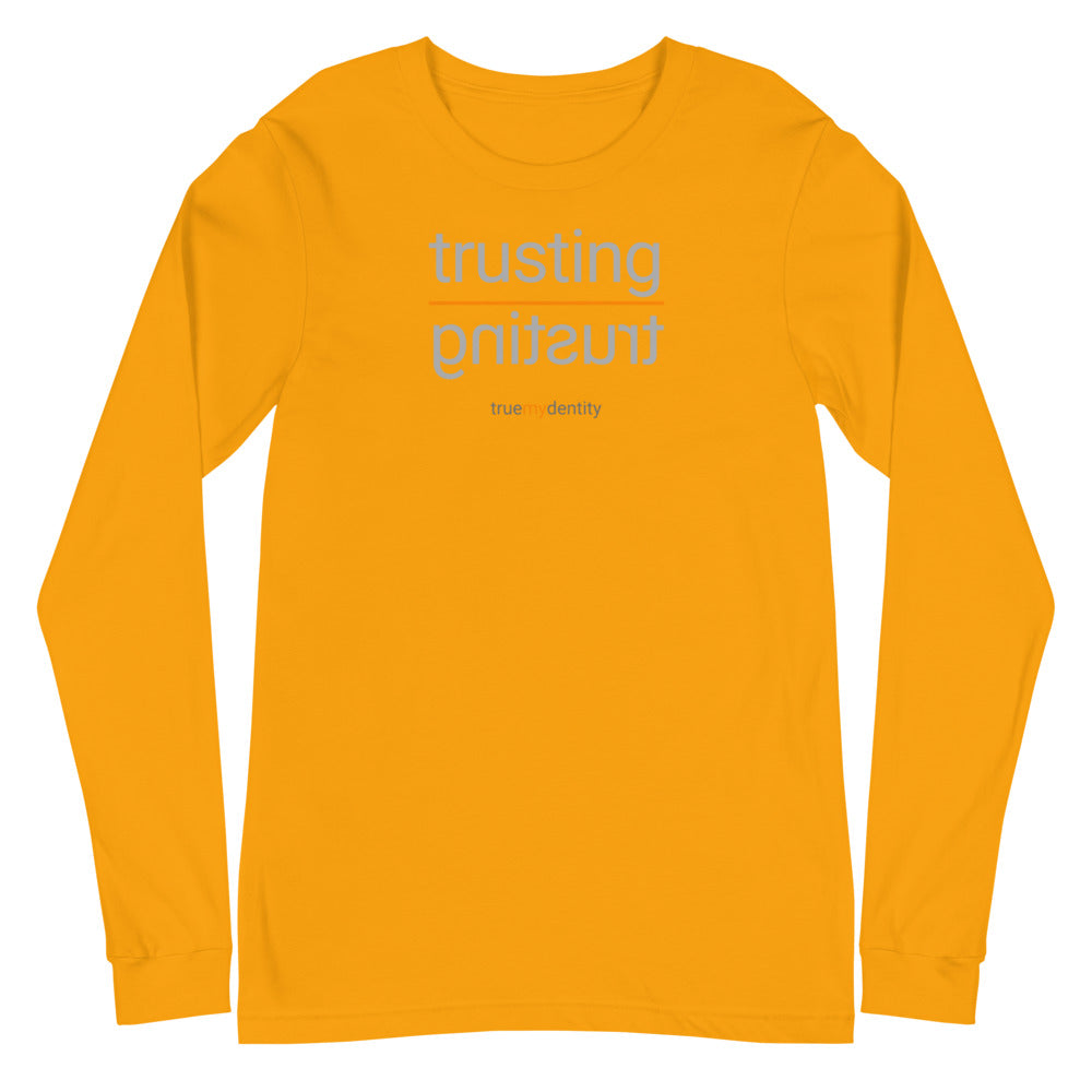 TRUSTING Long Sleeve Shirt Reflection Design | Unisex