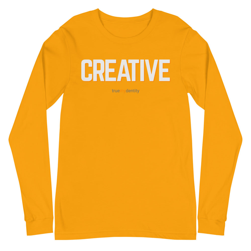 CREATIVE Long Sleeve Shirt Bold Design | Unisex