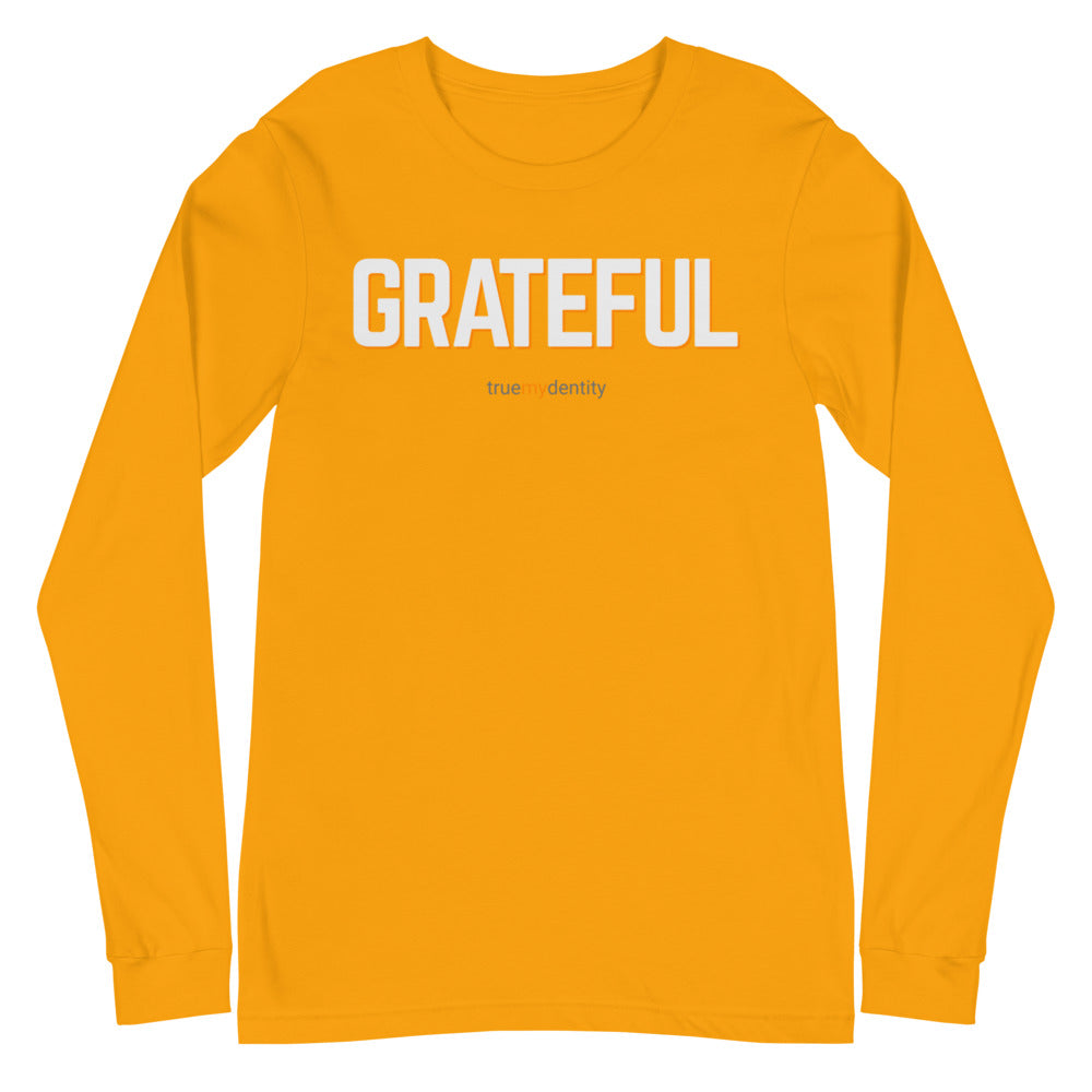 GRATEFUL Long Sleeve Shirt Bold Design | Unisex