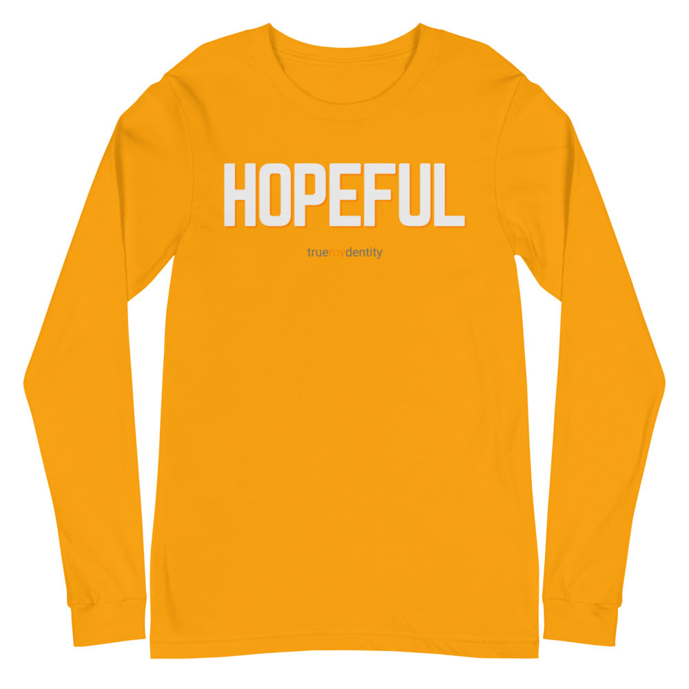 HOPEFUL Long Sleeve Shirt Bold Design | Unisex