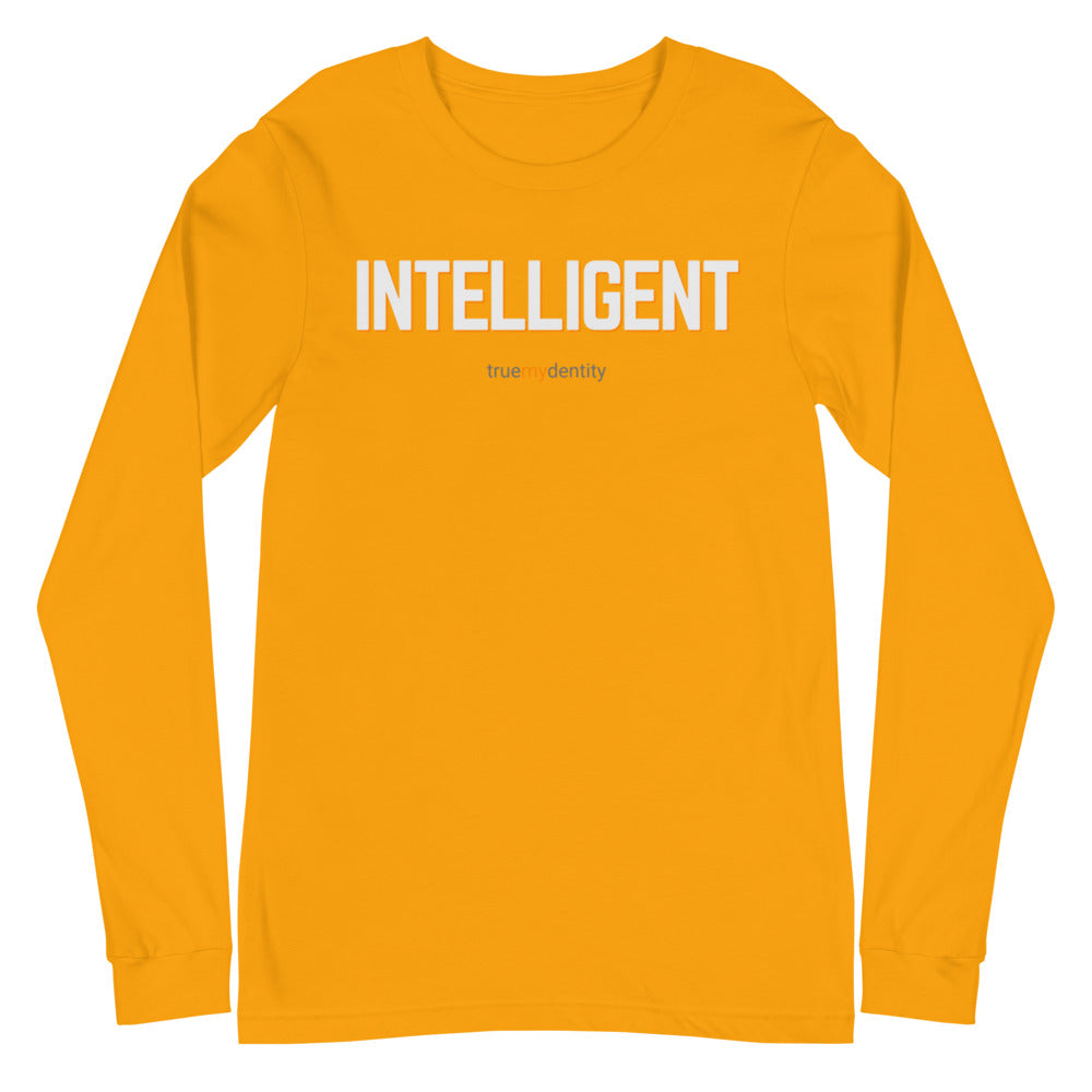INTELLIGENT Long Sleeve Shirt Bold Design | Unisex