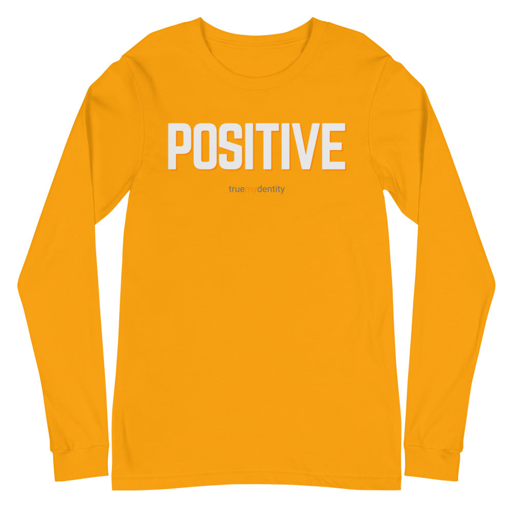 POSITIVE Long Sleeve Shirt Bold Design | Unisex
