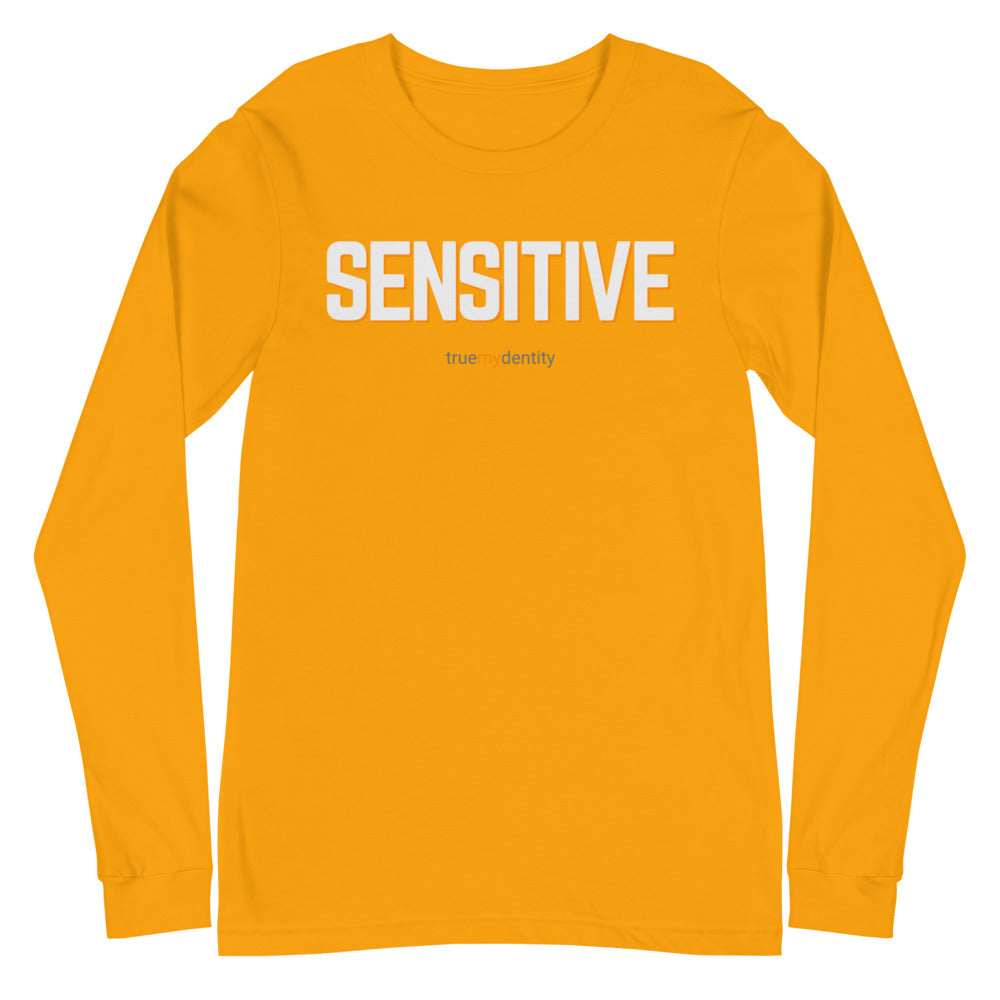 SENSITIVE Long Sleeve Shirt Bold Design | Unisex