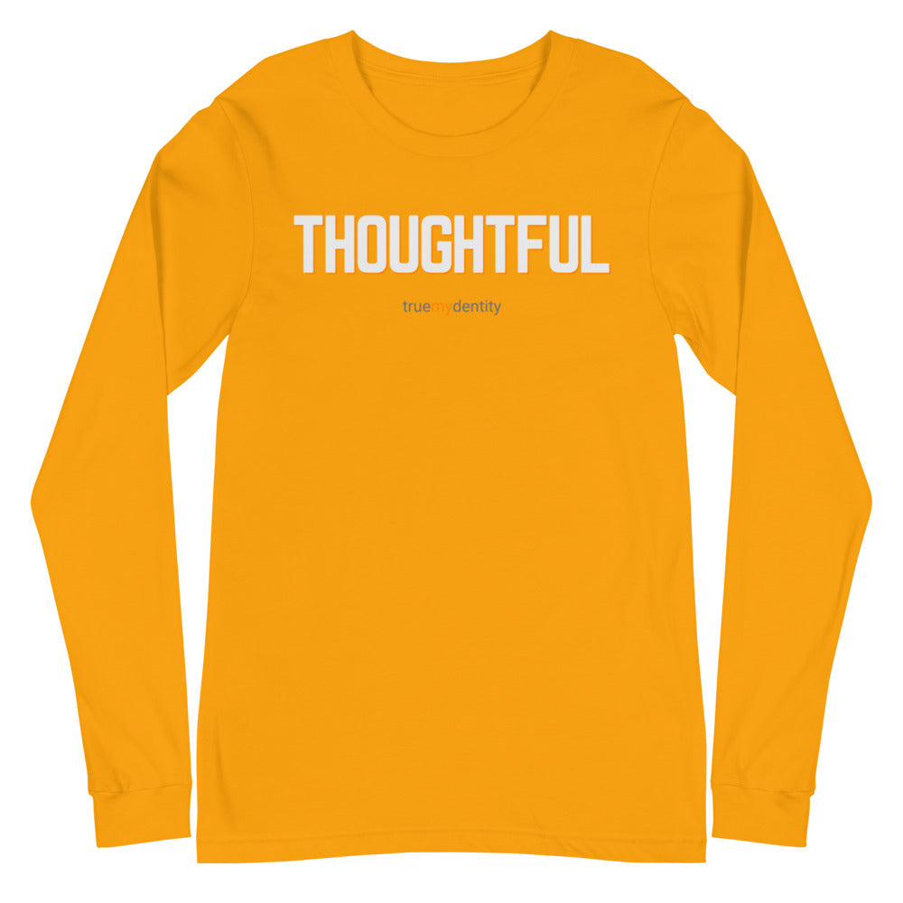 THOUGHTFUL Long Sleeve Shirt Bold Design | Unisex