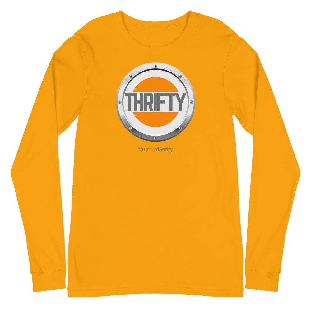 THRIFTY Long Sleeve Shirt Core Design | Unisex