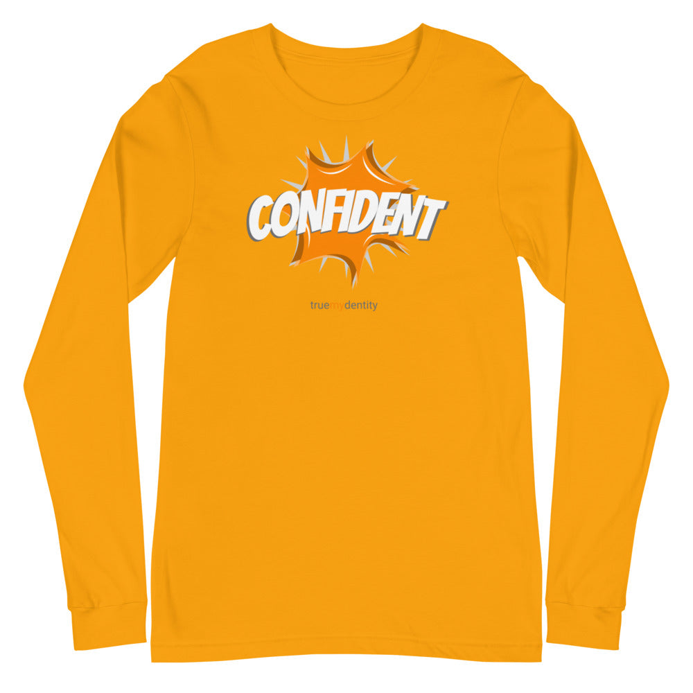 CONFIDENT Long Sleeve Shirt Action Design | Unisex