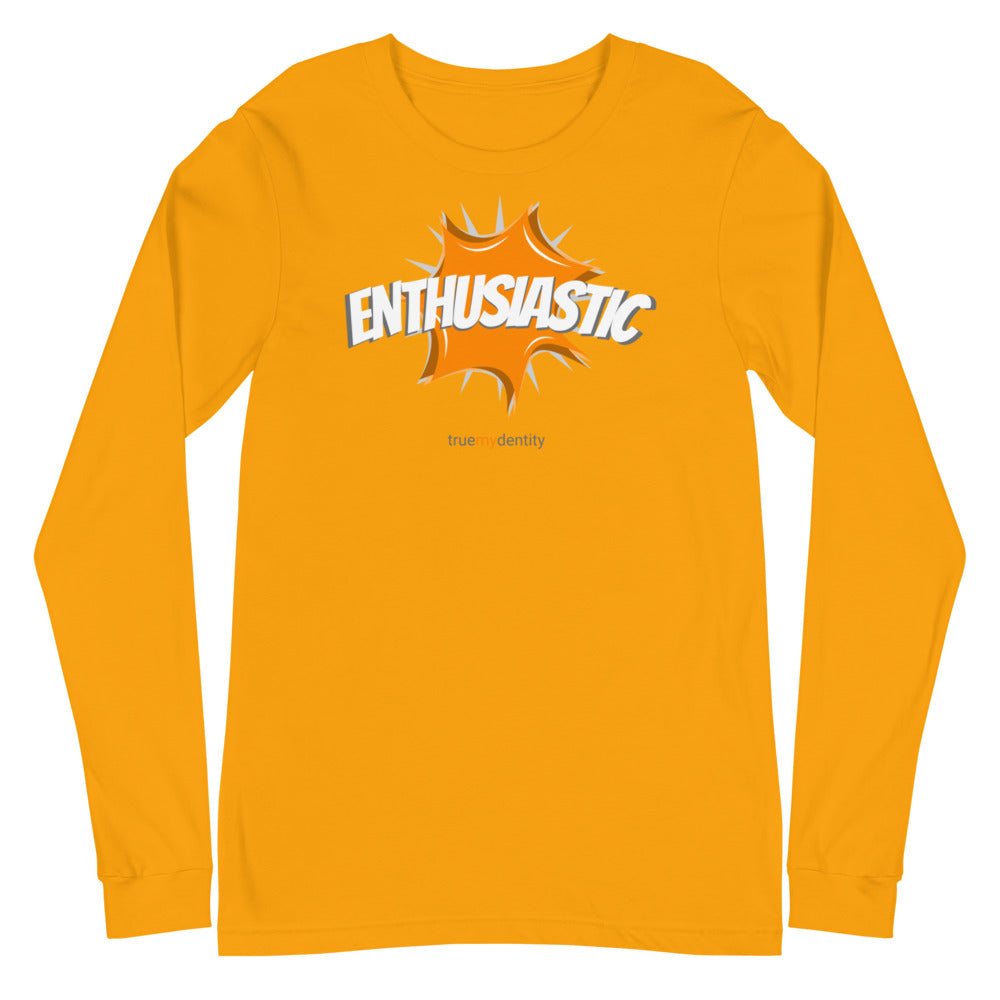 ENTHUSIASTIC Long Sleeve Shirt Action Design | Unisex