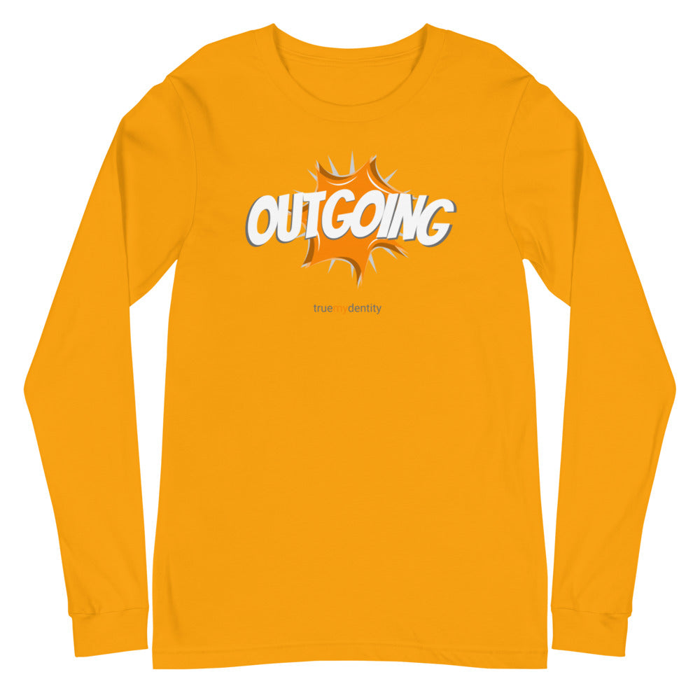 OUTGOING Long Sleeve Shirt Action Design | Unisex
