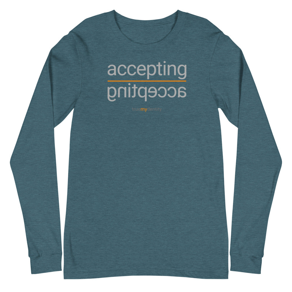 ACCEPTING Long Sleeve Shirt Reflection Design | Unisex